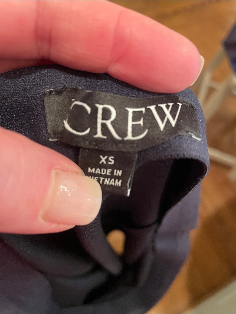 J Crew Gwyneth slip skirt in navy sz xs - Picture 4 of 5